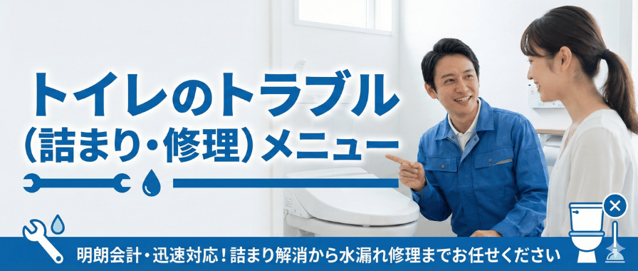 トイレのトラブル料金・メニュー