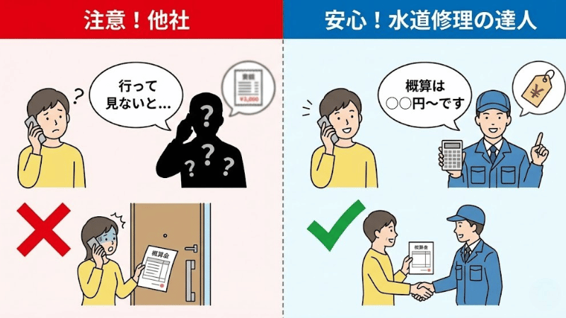 トイレ詰まりr修理業者の現地を確認しないと料金がわからないは危険