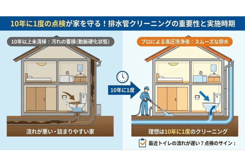 トイレつまりクリーニングのイラスト