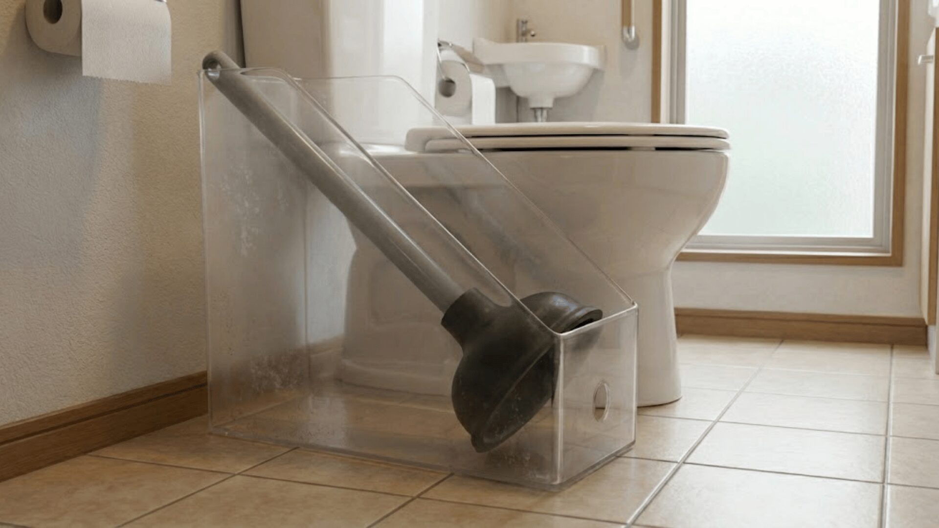 スッポン（ラバーカップ）の収納方法に悩むイメージ