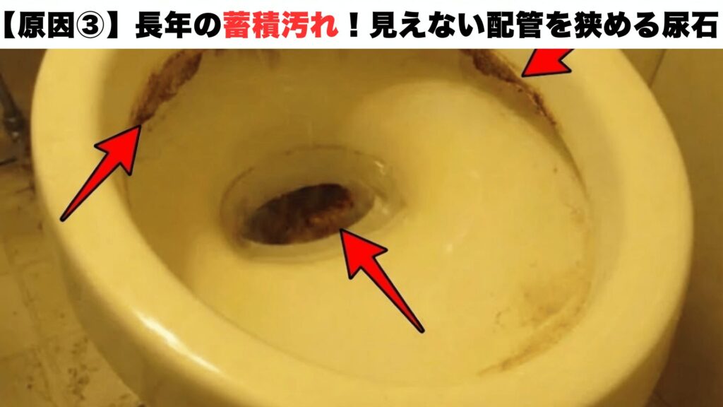 便意の尿石汚れの写真