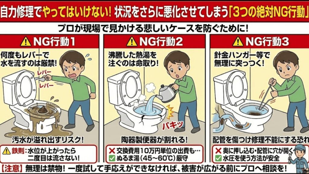 NG行動一覧のイラスト