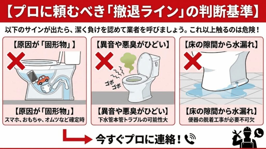 業者に頼む判断基準のイラスト「