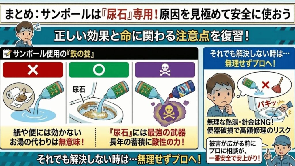 サンポールのまとめのイラスト