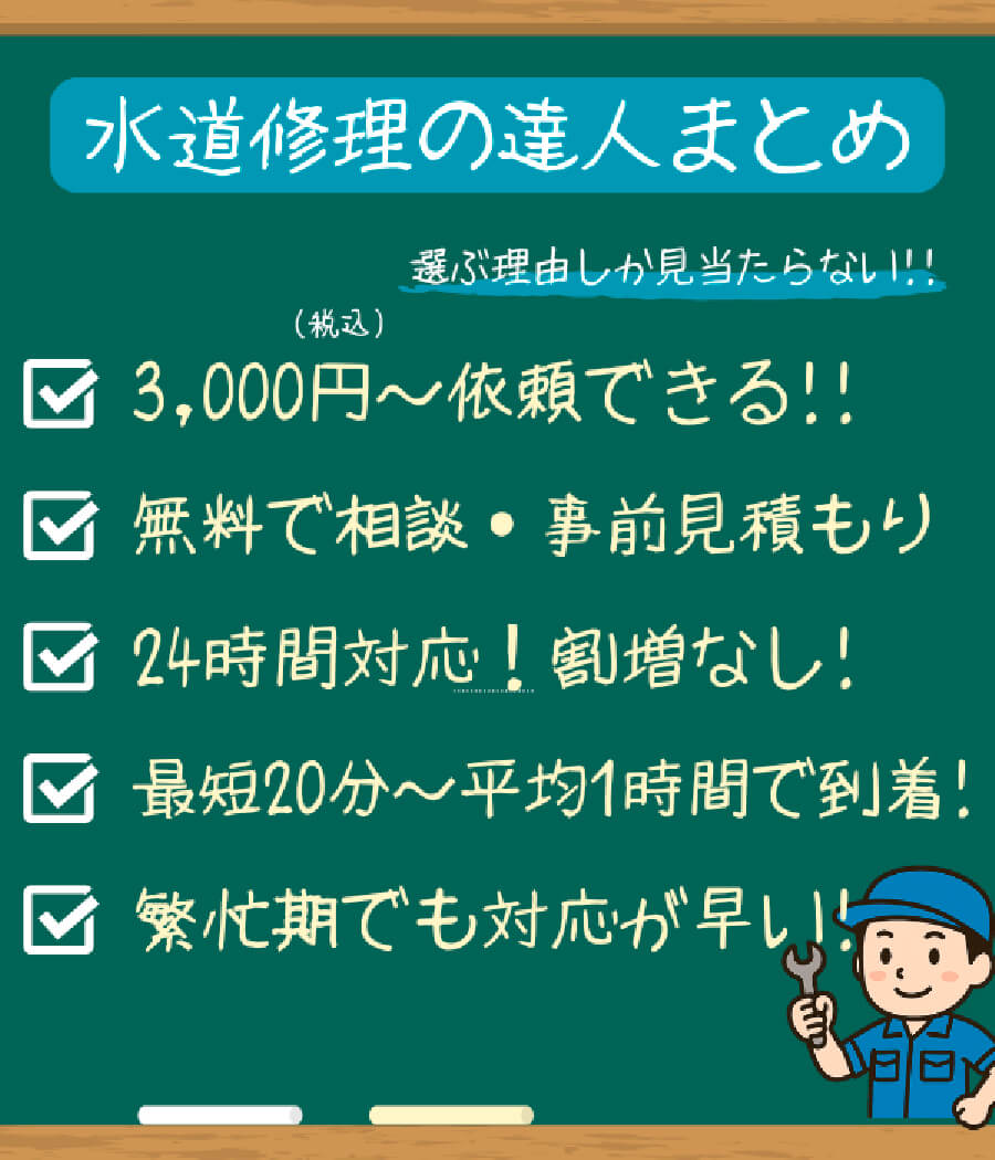 「水道修理の達人」のまとめ